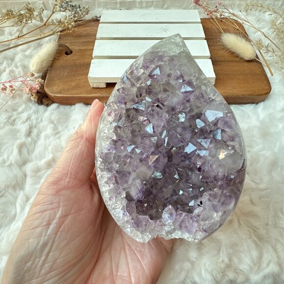 Gorgeous Amethyst Flame | Amethyst Crystal Cluster - Picture 8 of 9